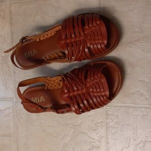 MIA Hurache sandals, size 7.5,  brown.